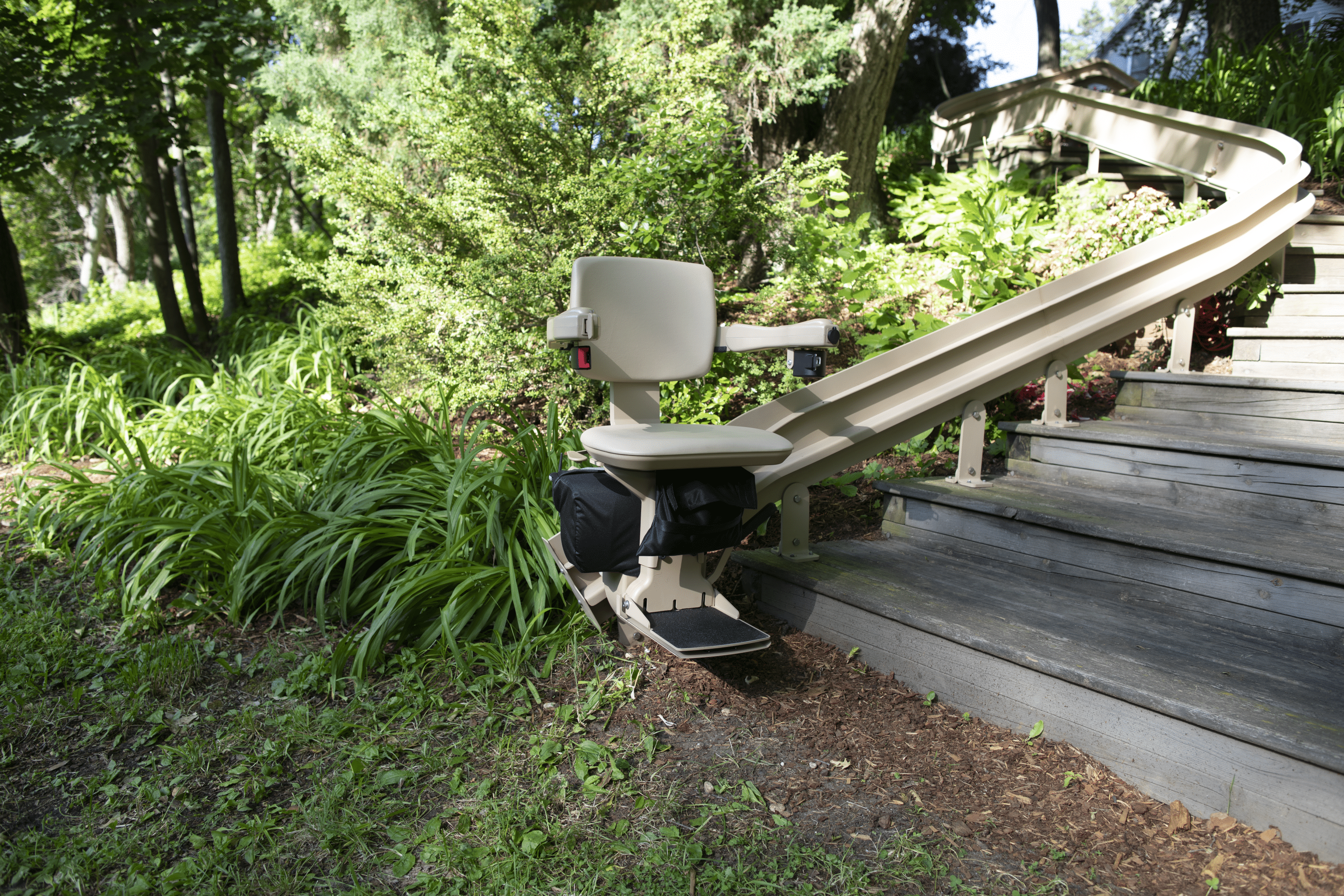 Image of a Bruno Elite Outdoor Stairlift