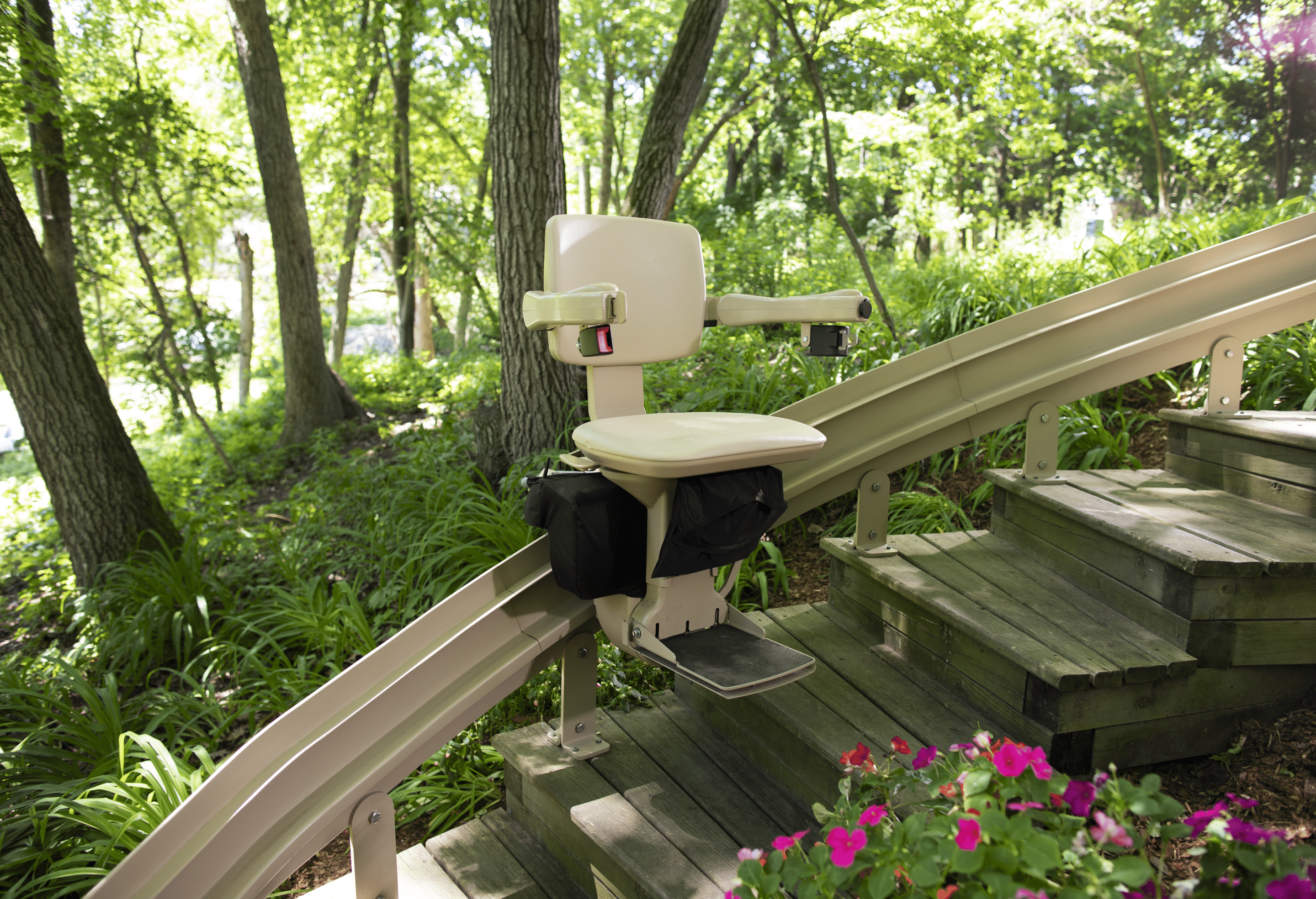 Image of a Bruno Elite Outdoor Stairlift